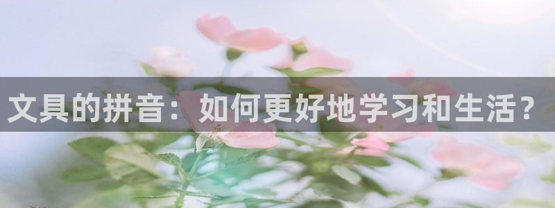 彩名堂官网计划客户端：文具的拼音：如何更